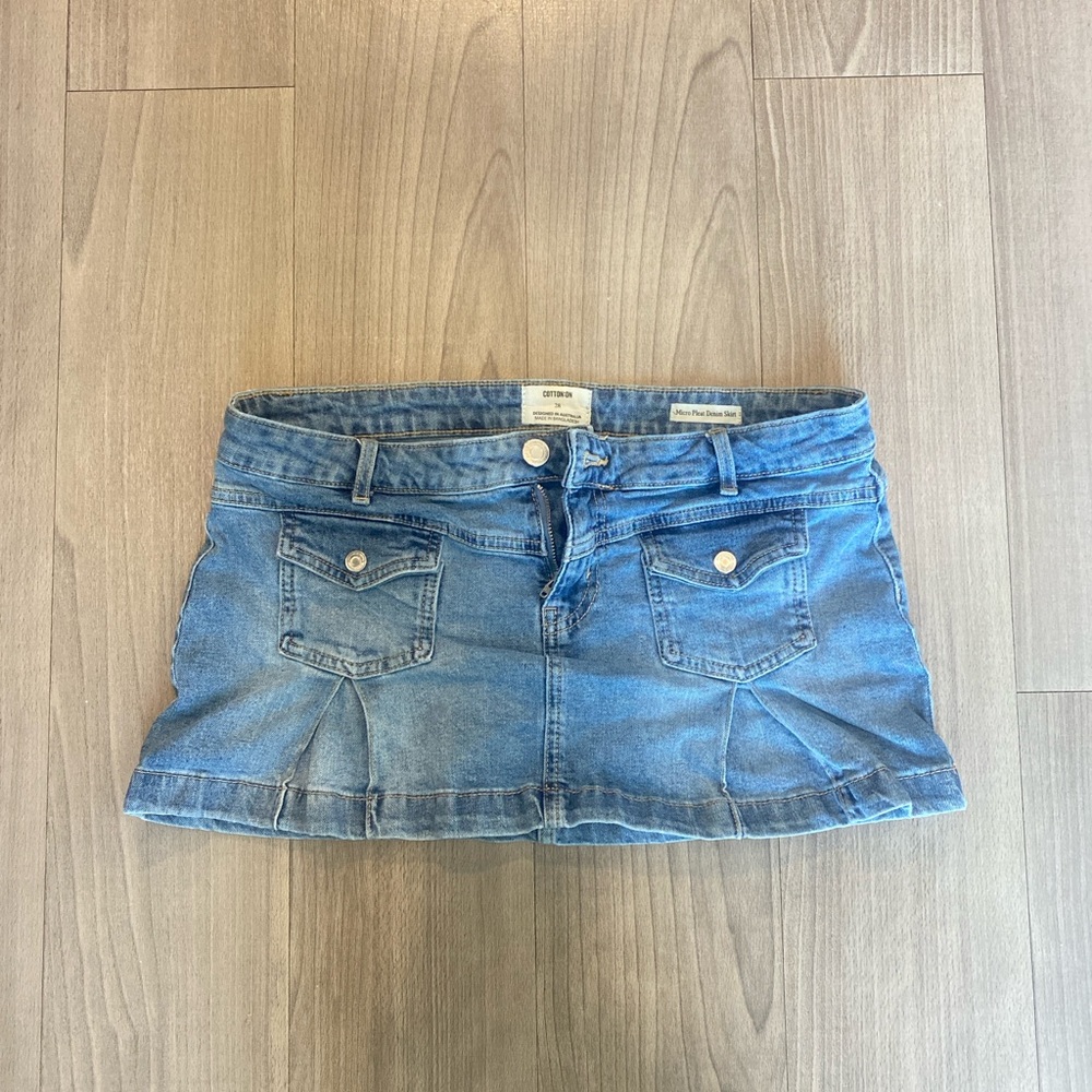 Women Blue Denim Mini Skirt